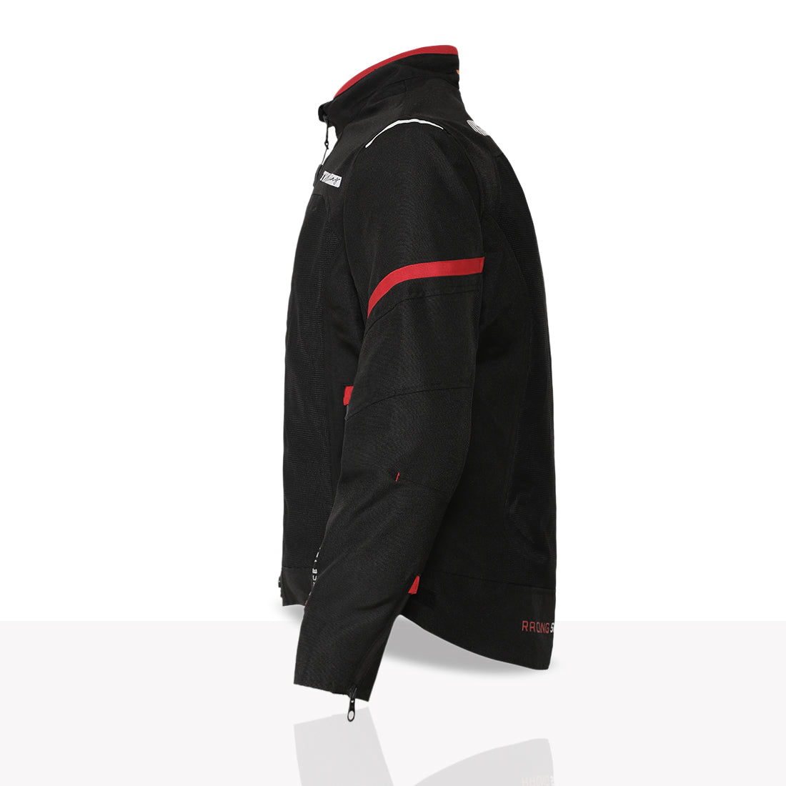 TVS Racing Tech-Core Road Jacket for Men | CE2 armour <5kN at Shoulders Elbows and Back | 600D Chassis | 310gsm Vent Mesh | High-Vis Reflective Tech| YKK zippers | Engineered for bikers